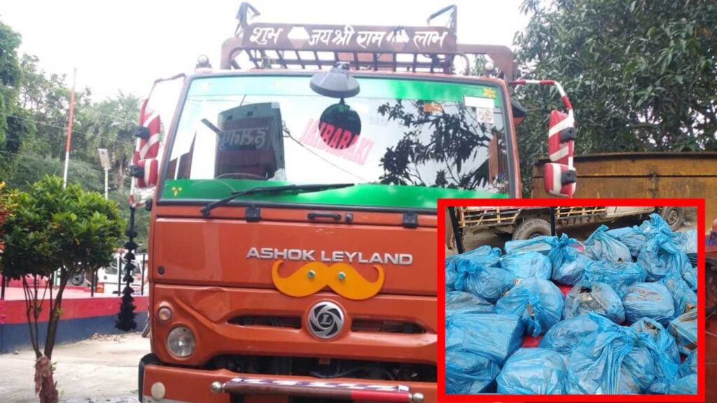 हसनपुर पुलिस ने भारी मात्रा में शराब बरामद की, ट्रक और पिकअप को भी किया गया जब्त 1 Picsart 22 09 18 08 15 52 030
