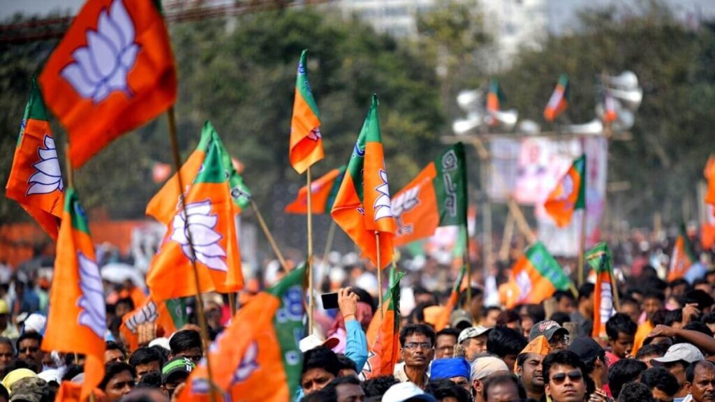 Bihar MLC Election: BJP ने खोला पत्ता, चारों सीट पर उतारे उम्मीदवार, जानें किसे-कहां से मिला टिकट 1 BJP flags Getty Images 1200x768 01