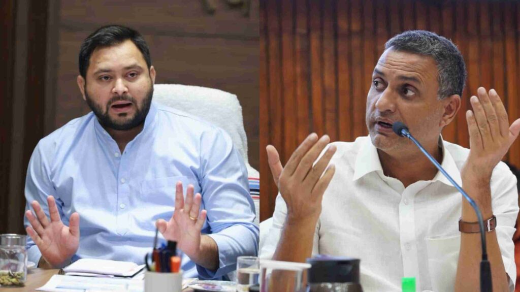 तेजस्वी बोले- सुधाकर पर जल्द होगी कार्रवाई:लालू प्रसाद लेंगे फैसला; वो BJP, RSS के लिए कर रहे काम 1 GridArt 20221005 160846683