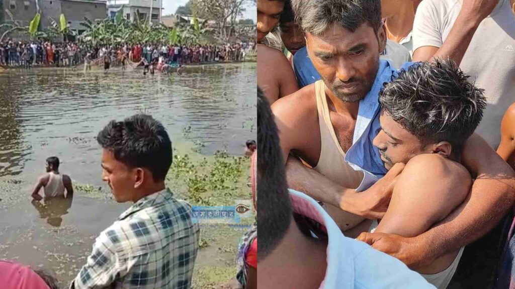 केराई पुल चौक के निकट छठ घाट बनाने के क्रम में युवक डूबा, महाजाल की मदद से निकाला गया शव 1 GridArt 20221030 152540376
