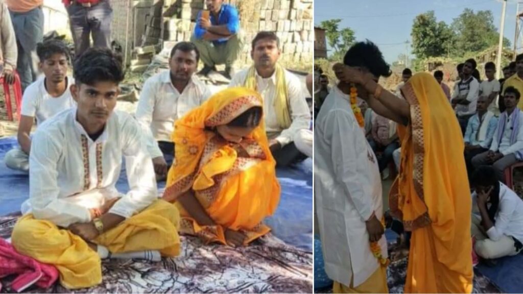 छठ में प्रेमिका से मिलने पहुंचा था प्रेमी, ग्रामीणों ने पकड़कर छठ घाट पर ही करवा दी दोनों की शादी 1 Picsart 22 11 01 06 04 03 006