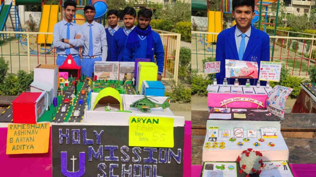 होली मिशन हाई स्कूल में बाल वैज्ञानिकों का प्रदर्शन, छात्रों ने प्रस्तुत किए विभिन्न मॉडल 1 GridArt 20221207 102506703