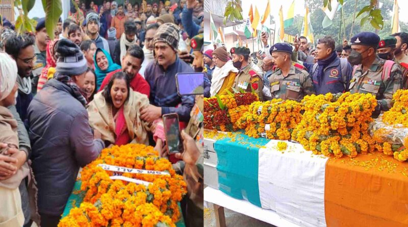 सिक्किम में शहीद बिहार के लाल का अंतिम संस्कार, नम हुईं आंखें; शव यात्रा में उमड़ा जनसैलाब 1 GridArt 20221225 140343826