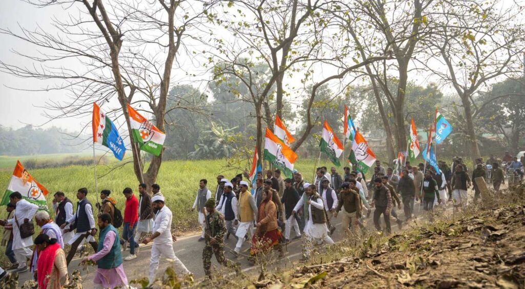समस्तीपुर से दरभंगा रवाना हुई 'भारत जोड़ो यात्रा', आज 25 किलोमोटर की यात्रा पूरी कर दरभंगा में करेगा प्रवेश 1 20230120 144953 01