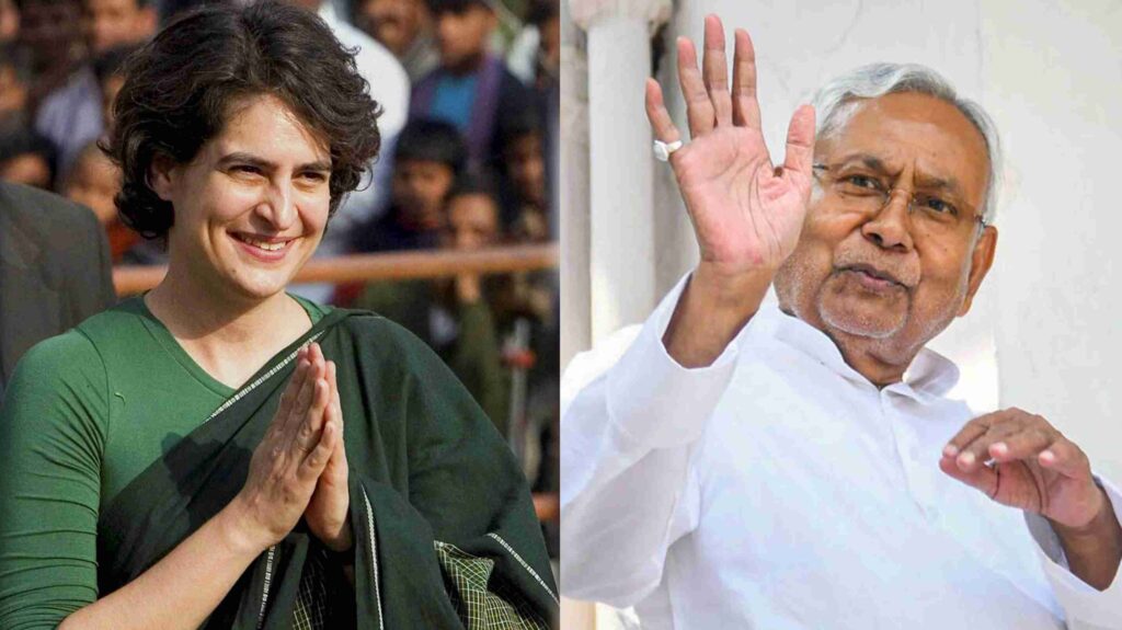 BJP के खिलाफ विपक्षी एकता पर बनेगी बात? नीतीश कुमार को मिला प्रियंका गांधी का साथ 1 GridArt 20230226 134415614