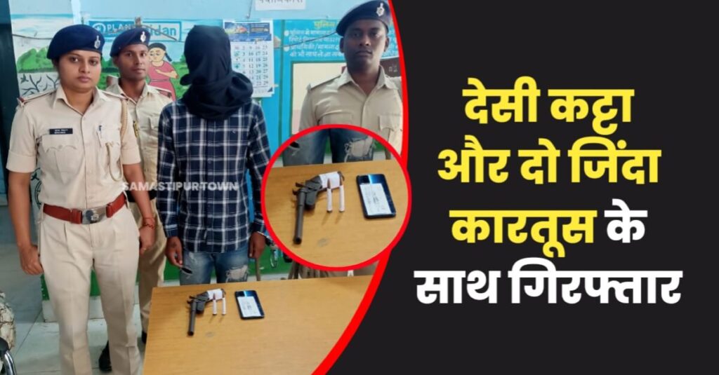 भोला टॉकिज चौक पर अपराध की योजना बनाते पिस्टल के साथ एक धराया 1 IMG 20230404 WA0057