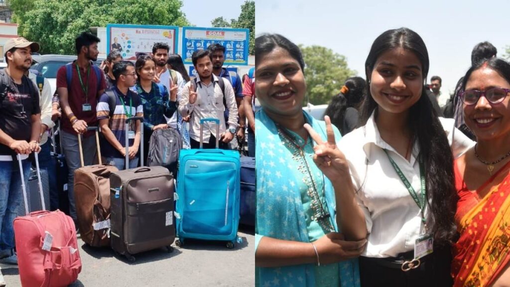 हिंसा के बीच मणिपुर में फंसे बिहारी स्टूडेंट्स की वापसी, 163 छात्रों को लेकर पटना पहुंचा विशेष विमान 1 09 05 2023 students returns from manipur 23407178