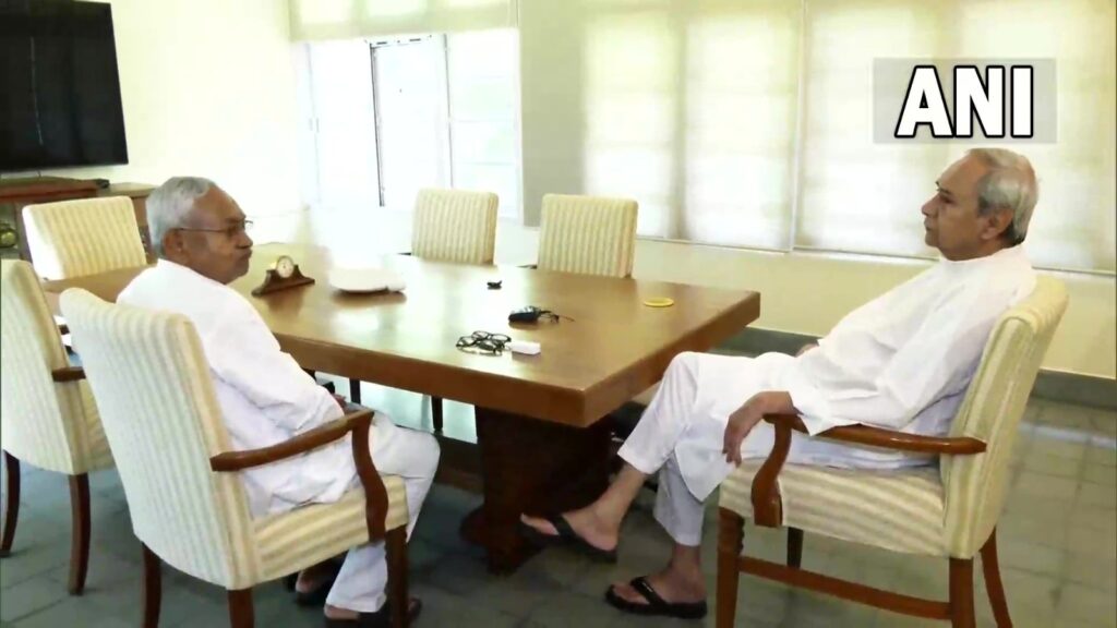 CM नीतीश और नवीन पटनायक के बीच हुई मुलाकात, विपक्षी एकता को मजबूत करने पर हो रही चर्चा 1 20230509 132255