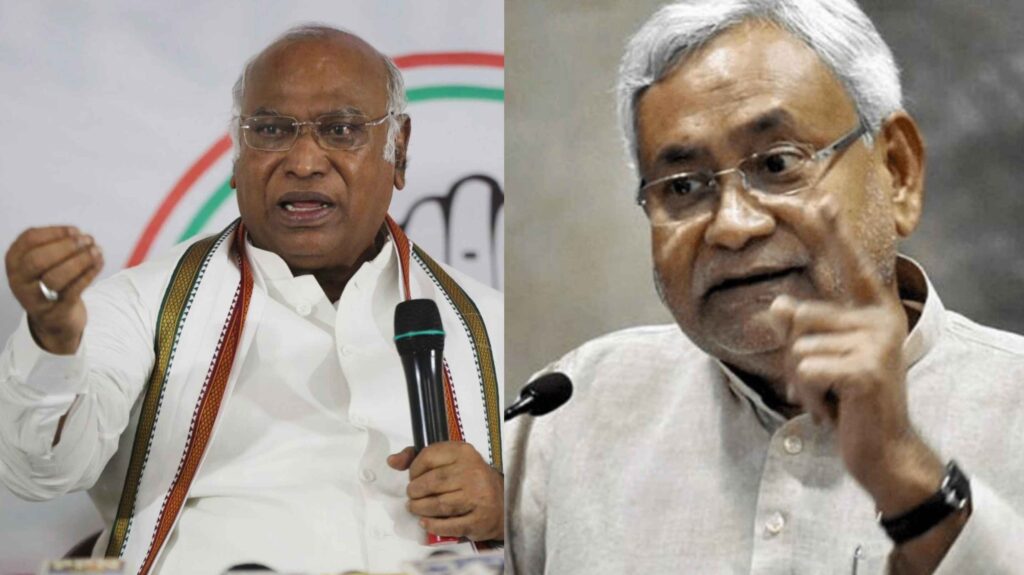 नीतीश ने अब मल्लिकार्जुन खरगे से बात नहीं की: कांग्रेस अध्यक्ष ने कई दफे कॉल किया, बिहार के CM ने नोटिस नहीं लिया 1 GridArt 20230522 105121797