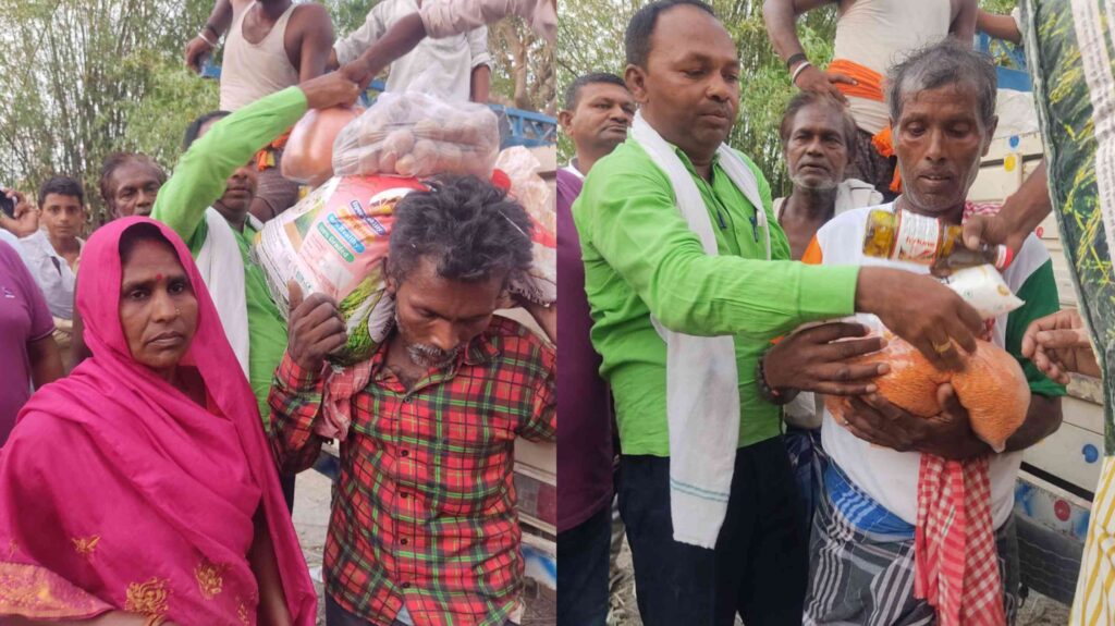 विभूतिपुर में अग्नि पीड़ितों के बीच राहत सामग्री का किया गया वितरण 1 GridArt 20230618 115755618