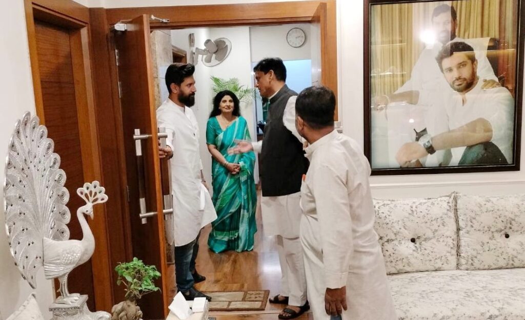 NDA में शामिल होने की डील तय ! चिराग पासवान को आया नड्डा का बुलावा ; एक सप्ताह में दूसरी बार मिले नित्यानंद राय 1 20230715 103001 01