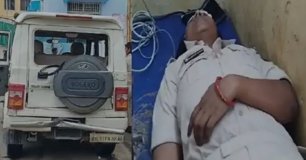 बिहार के राज्यपाल के काफिले की गाड़ी हुई दुर्घटनाग्रस्त, महिला पुलिसकर्मी घायल, मचा हड़कंप 1 20230909 171225