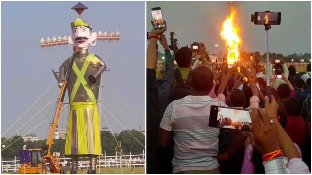 असत्य पर सत्य की जीत... पटना में धू-धू कर जला 70 फीट का रावण, लोगों ने देखी अद्भुत आतिशबाजी 1 24 10 2023 ravan dahan patna 1 23564159 173837634