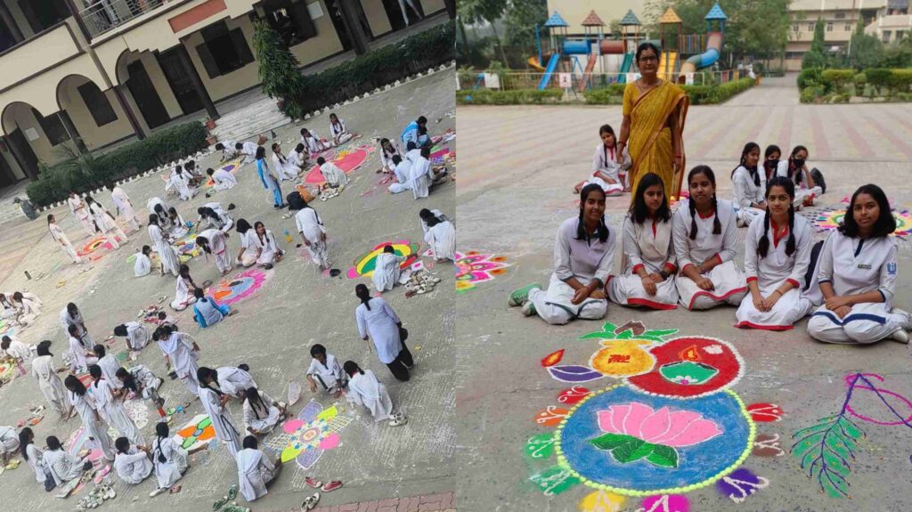 होली मिशन हाई स्कूल में रंगोली प्रतियोगिता का आयोजन, बच्चों ने दिया कलात्मक प्रतिभा का परिचय 1 InCollage 20231111 160843705