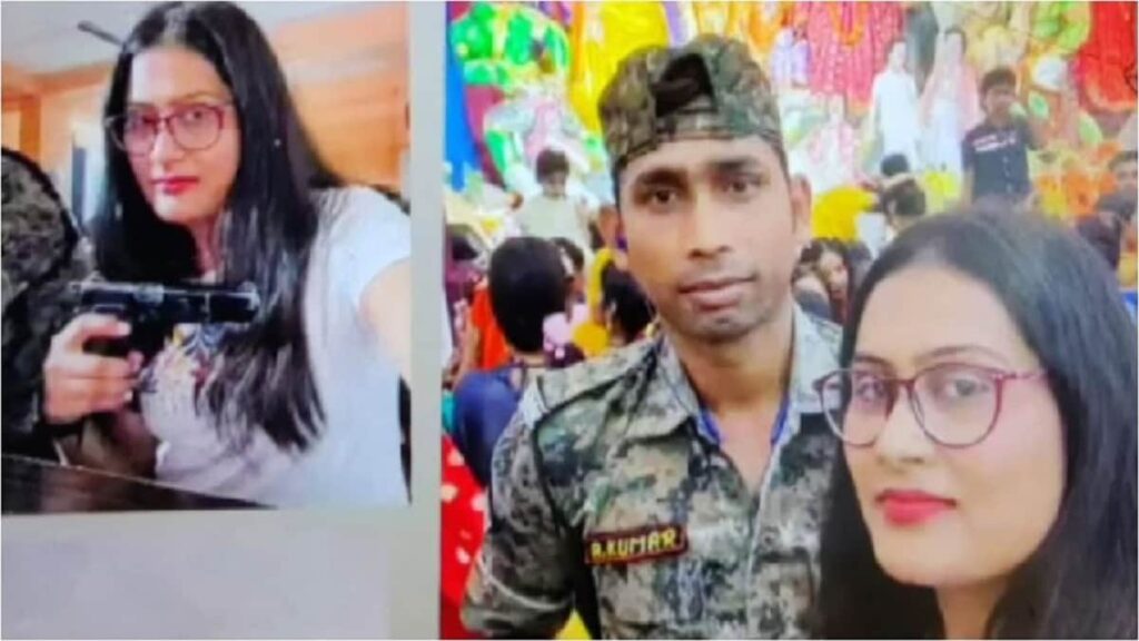 बिहार: सिपाही ने गर्लफ्रेंड को थमा दी सरकारी पिस्टल, फोटो वायरल होते ही जानिए एसपी ने क्या किया? 1 viral 1 sixteen nine
