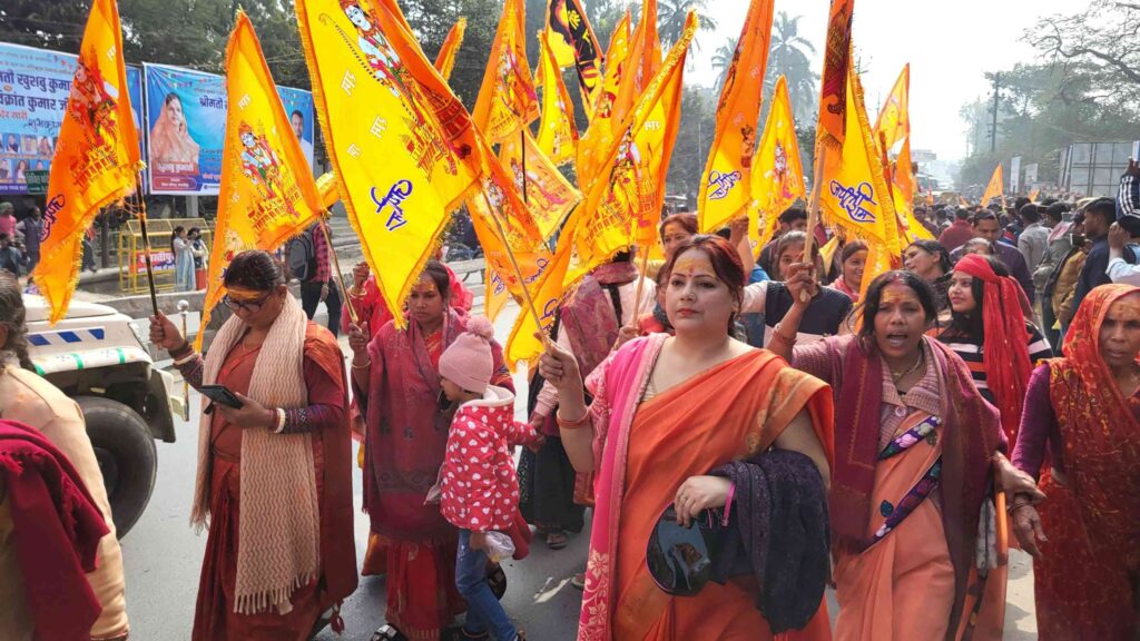 समस्तीपुर में निकली श्रीराम दीपोत्सव आमंत्रण यात्रा, काफी संख्या में शामिल हुए राम भक्त 1 20240120 123450 01