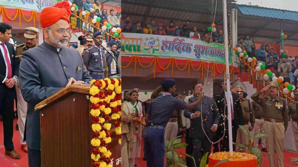 इंद्रा स्टेडियम में मनाया गया 75वां गणतंत्र दिवस, झंडोत्तोलन के बाद DRM ने गिनाई रेल मंडल की उपलब्धियां 1 InCollage 20240126 213953951