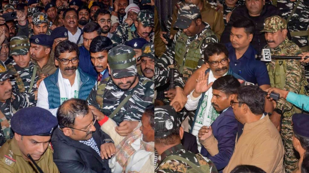 हेमंत सोरेन 5 दिन की ईडी रिमांड पर भेजे गए, पीएमएलए कोर्ट का फैसला 1 InCollage 20240202 134704859