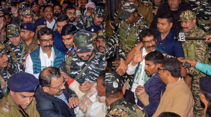 हेमंत सोरेन 5 दिन की ईडी रिमांड पर भेजे गए, पीएमएलए कोर्ट का फैसला 1 InCollage 20240202 134704859