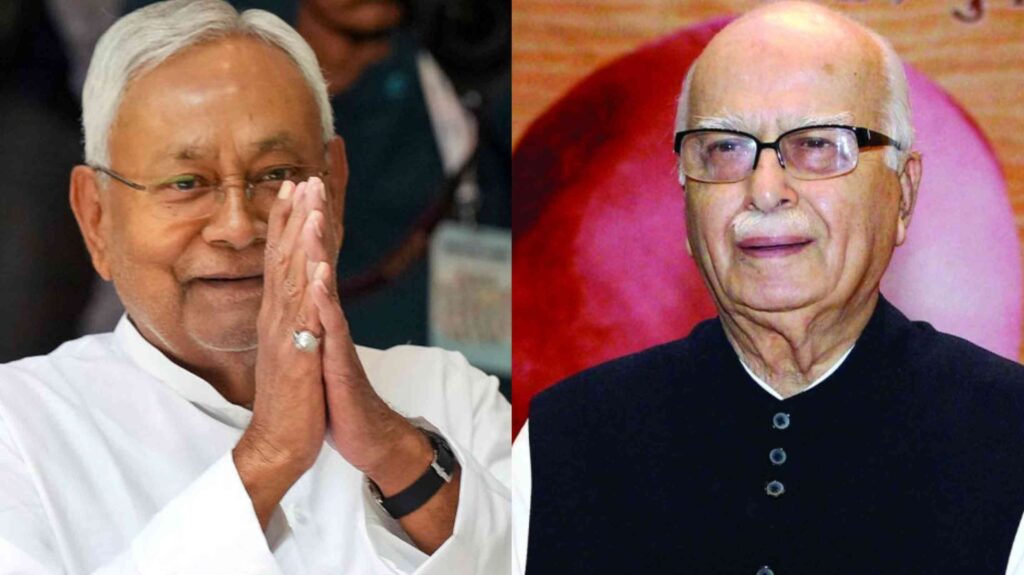 नीतीश कुमार ने लालकृष्ण आडवाणी को किया फोन, भारत रत्न मिलने पर दी बधाई... 1 InCollage 20240203 154928801