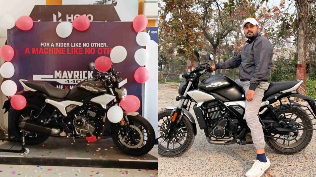 समस्तीपुर के शिवा हीरो में Mavrick-440 की हुई लाॅन्चिंग, हार्ले-डेविडसन एक्स-440 को दिला रही है याद 1 InCollage 20240416 231649351
