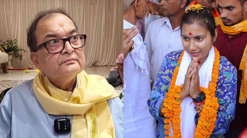 समस्तीपुर से शांभवी के चुनाव प्रचार में महावीर मंदिर न्यास समिति के प्रमुख व पूर्व IPS किशोर कुणाल भी उतरे, अपनी बहू के लिये मांगा वोट 1 InCollage 20240428 155842954