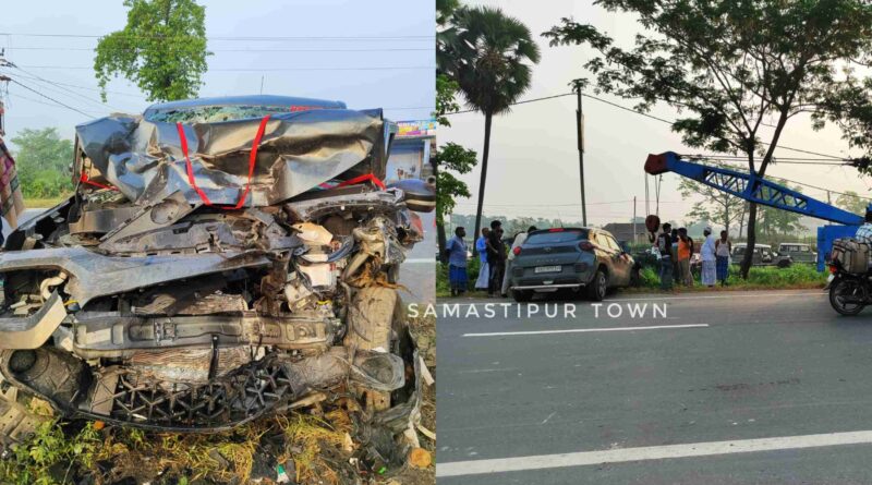 समस्तीपुर: भीषण सड़क हादसे में कार के उड़े परखच्चे, यूट्यूबर के मां की मौत, दो यूट्यूबर समेत तीन जख्मी, एक की हालत बेहद नाजुक 1 InCollage 20240510 095018445 01