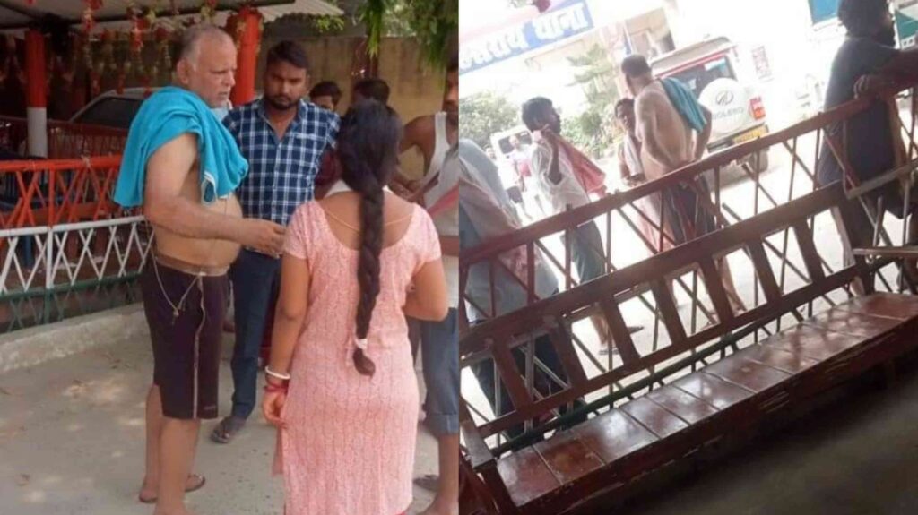 समस्तीपुर में हाफ पैंट वाले दरोगा जी; कपड़े खोलकर सुनते हैं फरियादियों की शिकायत, फोटो वायरल 1 InCollage 20240628 202347336
