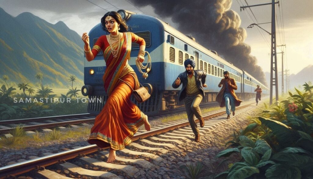 दलसिंहसराय में मिथिला एक्सप्रेस में महिला यात्री का मंगलसूत्र छीनकर भाग रही महिला चोर को यात्रियों ने रंगेहाथों पकड़ा 1 IMG 20240720 WA0095