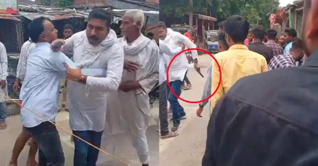 बिहार: सिविल ड्रेस में भारत बंद समर्थकों से हुई हाथापाई तो थानाध्यक्ष ने बीच बाजार भीड़ में निकाली सर्विस पिस्टल 1 20240822 081253