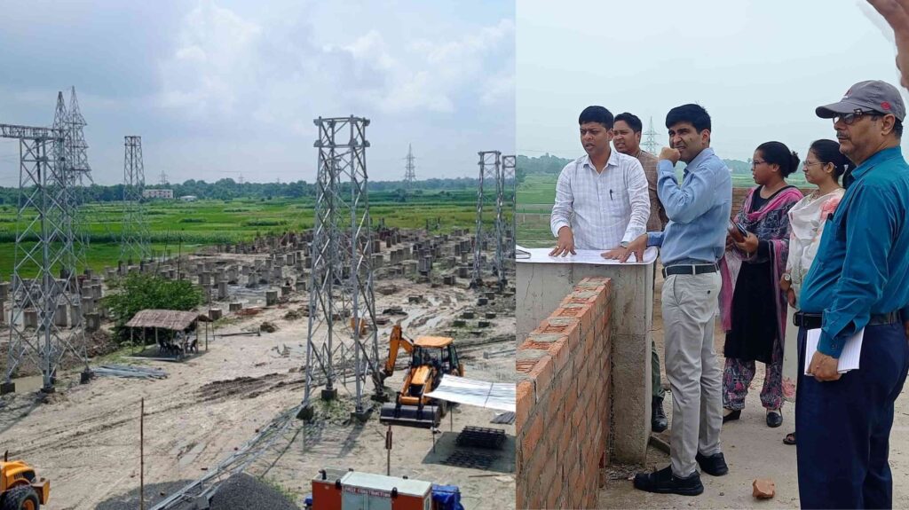 ताजपुर में निर्माणाधीन विद्युत उपकेंद्र का DM ने किया औचक निरीक्षण, समय से काम पूरा करने का दिया निर्देश 1 InCollage 20240815 071714493