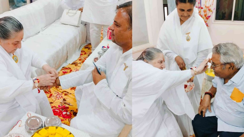 प्रजापिता ब्रह्माकुमारी ईश्वरीय विश्वविद्यालय में अलौकिक रक्षाबंधन महोत्सव का आयोजन 1 InCollage 20240819 092709812