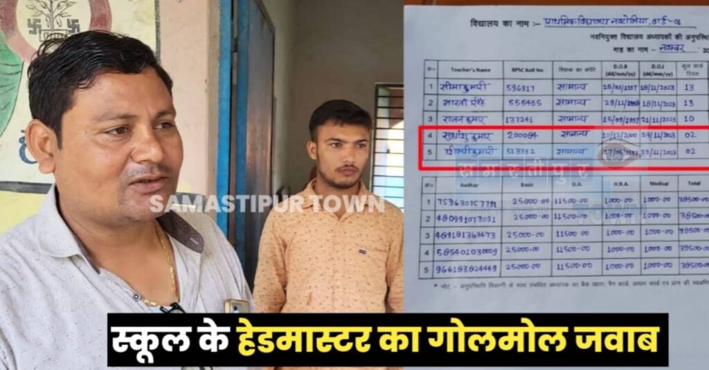 समस्तीपुर में BPSC शिक्षक बहाली मामले में एक और नया कारनामा; तीन शिक्षकों की जगह पांच ने किया ज्वाइन, दो का फर्जी रौल नंबर पर योगदान 1 Picsart 24 09 06 09 36 41 439