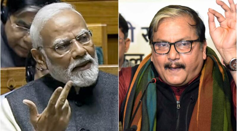 pm modi and manoj jha