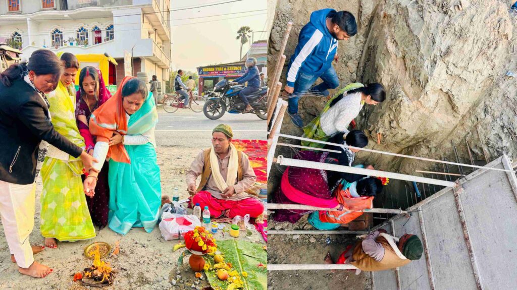 समस्तीपुर नगर निगम की मेयर ने स्ट्रॉम वाटर ड्रेनेज योजना को लेकर किया भूमि पूजन, शहर को जलजमाव से मिलेगी मुक्ति 1 InCollage 20241216 082622503