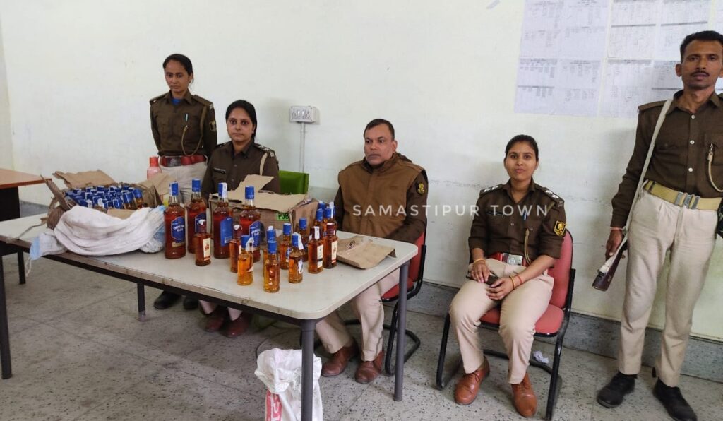 ताजपुर के मोतीपुर में 21.750 लीटर विदेशी शराब बरामद, कारोबारी फरार 1 IMG 20250218 WA0145