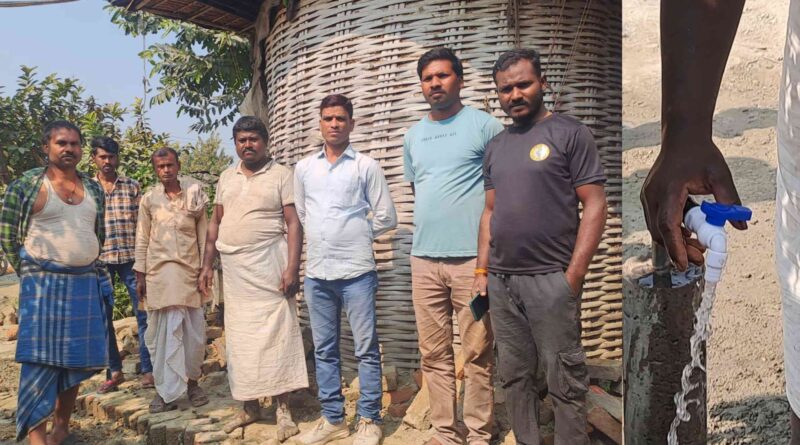 नल-जल योजना के लाभ से वंचित करीब 40 घरों तक समाजसेवी राजू सहनी ने पहुंचाया नल का जल, स्थानीय लोगों में हर्ष 1 InCollage 20250203 094425770