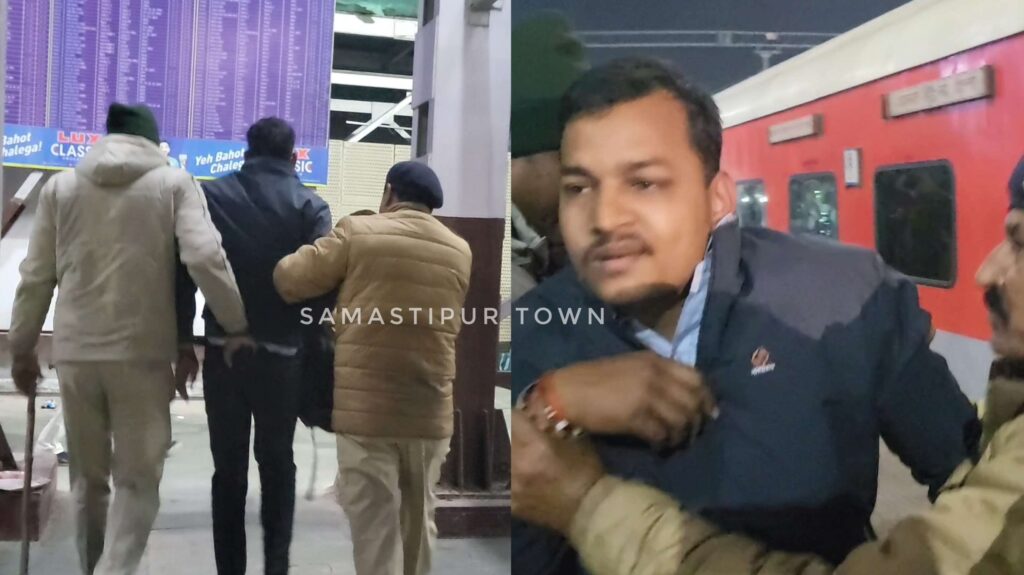 स्वतंत्रता सेनानी के आधे दर्जन से अधिक एसी बोगी का यात्रियों ने फोड़ा शीशा, कुछ युवकों को रेल पुलिस ने हिरासत में लिया 1 InCollage 20250210 233953897