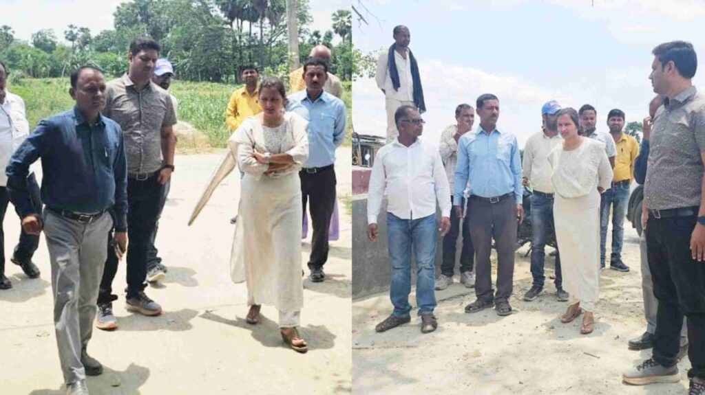 विभूतिपुर के तीन पंचायतों में DDC ने मनरेगा व पीएम आवास योजना का किया निरीक्षण, आवास योजना में गति लाने का निर्देश 1 InCollage 20250531 092317221