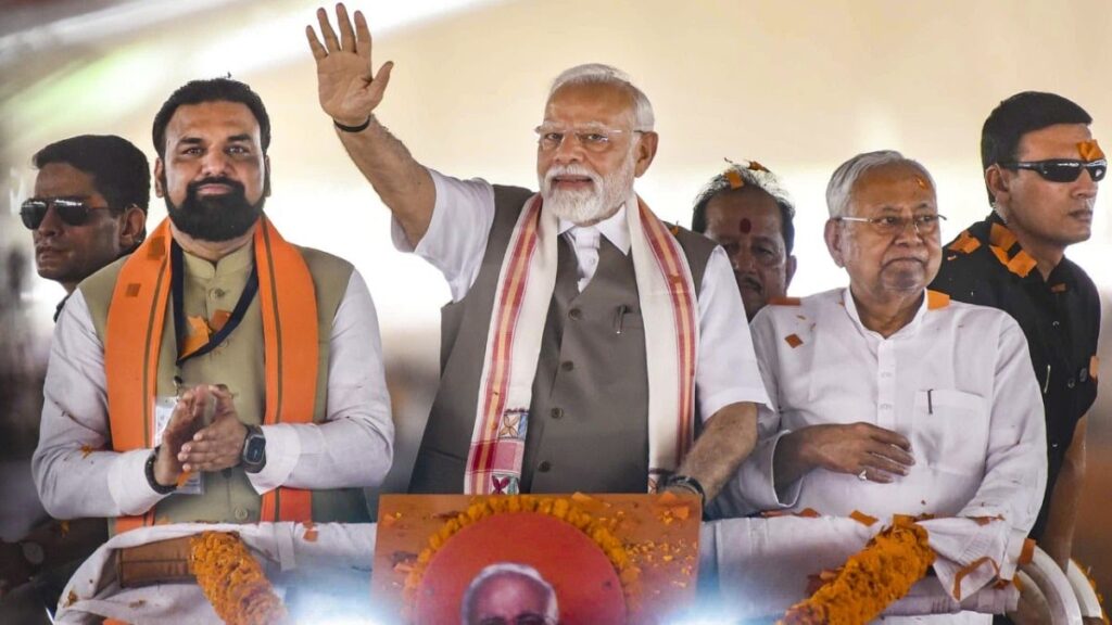 पीएम मोदी के कल वाले दौरे की इनसाइड स्टोरी, वो 5 सीटें जिसके लिए चुनी गई समस्तीपुर की धरती... 1 6843c6a7c5c0b pm modi and nitish kumar samrat choudhary 075705807 16x9 1