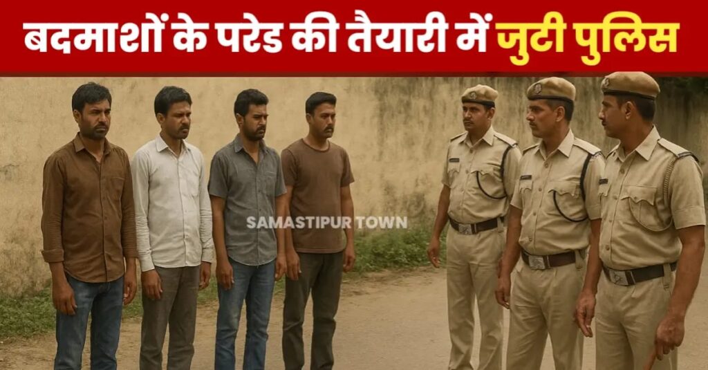 गुंडा पंजी में जोड़े जाएंगे नये नाम, बदमाशों के परेड की तैयारी में जुटी समस्तीपुर पुलिस 1 IMG 20250606 WA0006