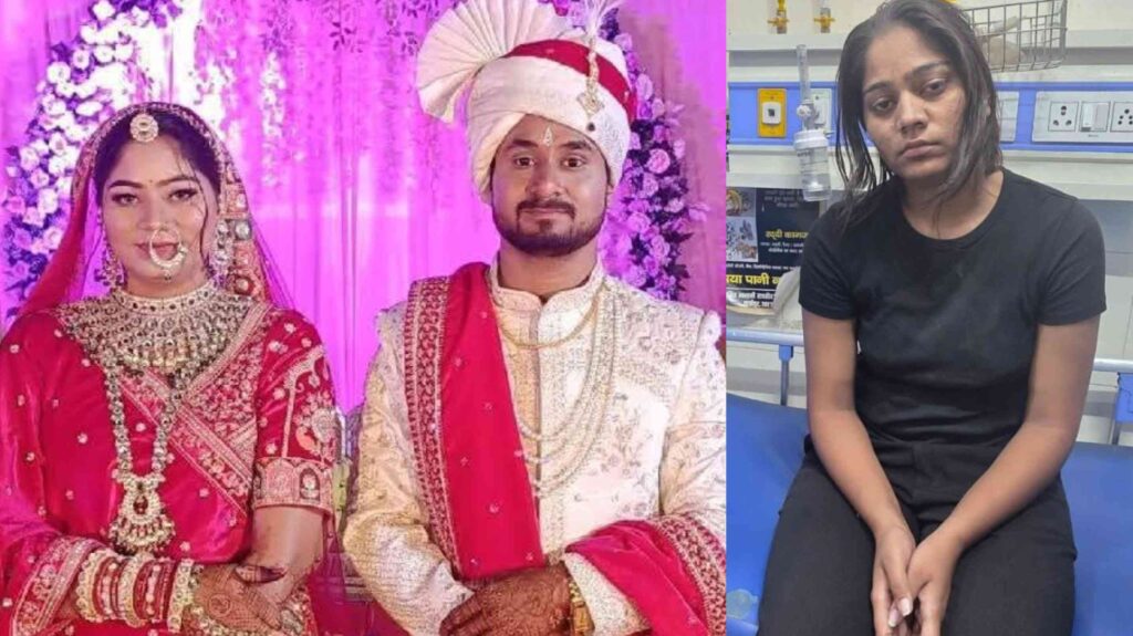 सोनम ने ही कराई थी पति राजा की हत्या:यूपी में सरेंडर, 3 हमलावर भी गिरफ्तार; पिता बोले- बेटी बेगुनाह, मेघालय पुलिस ने कहानी गढ़ी 1 InCollage 20250609 095643268