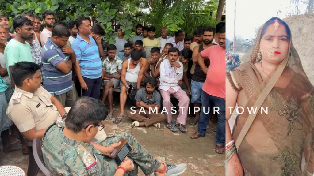 समस्तीपुर: मार्निंग वाक के दौरान टेंपो की ठोकर से महिला की मौ'त, टेंपो चालक को लोगों ने बनाया बंधक 1 InCollage 20250715 220151861
