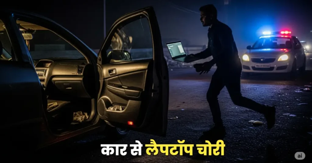 कार से लैपटॉप चोरी, शहर के मोहनपुर रोड में हुई घटना के बाद पीड़ित ने दर्ज करायी FIR 1 20250807 212659