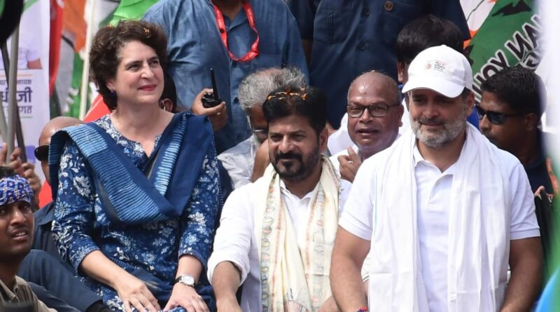 बिहार की सड़कों पर राहुल और प्रियंका, सड़क पर कांग्रेस वर्करों का हुजूम, वोटर अधिकार यात्रा में जोश हाई, तेलंगाना के CM भी शामिल 1 20250826 110904