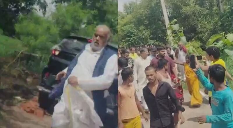 बिहार में मंत्री श्रवण कुमार पर ग्रामीणों का जानलेवा हमला, 1 KM तक पैदल भगाया, बॉडीगार्ड सहित कई घायल 1 shravan kumar