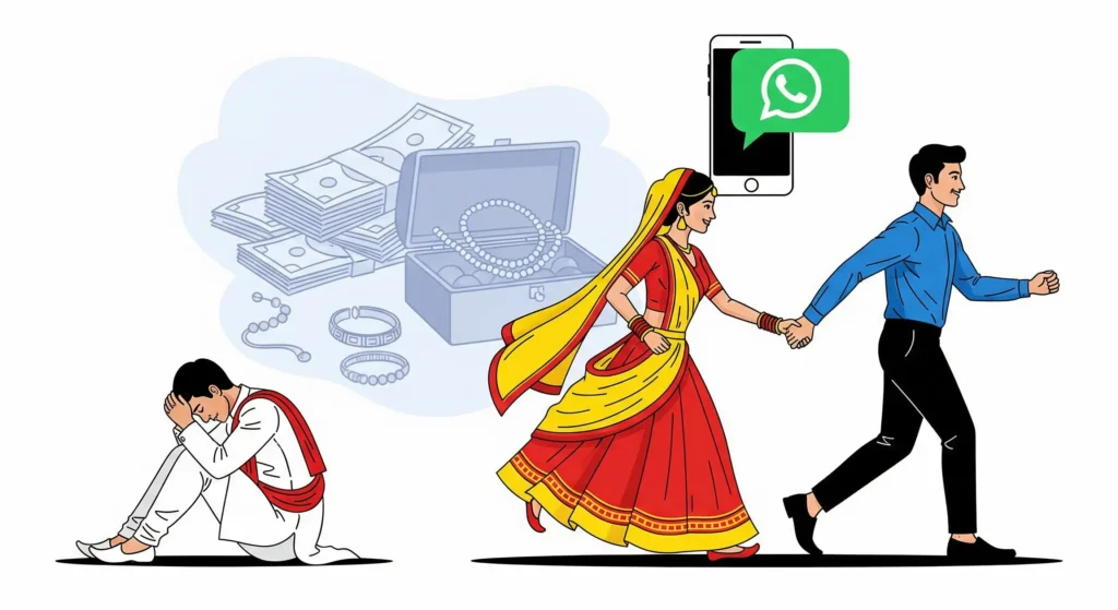 सॉरी! मै अपने प्रेमी के साथ शादी करने जा रही हूं... पति को व्हाट्सएप पर मैसेज भेज पत्नी हुई फुर्र 1 1757063968812