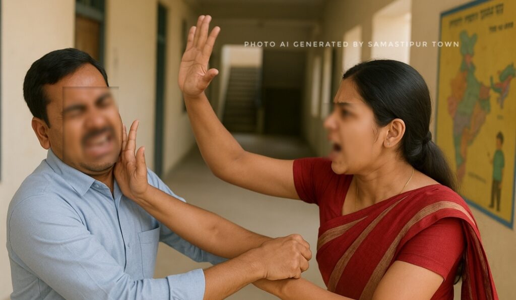 समस्तीपुर: शिक्षक-शिक्षिका के बीच मारपीट एवं गाली-गलौज मामले में हुई कार्रवाई, शिक्षक निलंबित व शिक्षिका का हुआ डिप्टेशन 1 Picsart 25 09 19 09 35 40 215