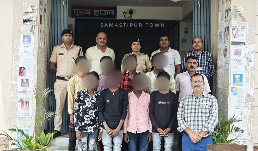 समस्तीपुर रेलवे स्टेशन पर 8 बाल श्रमिकों को कराया गया मुक्त, मजदूरी कराने ले जाया जा रहा था असम 1 IMG 20251009 WA0177