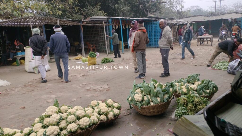 समस्तीपुर में पूस की मंदी एवं कड़ाके की ठंड के कारण सब्जी मंडी में कम आ रहे व्यापारी, भाव में भी आई कमी 1 IMG 20251221 WA0100